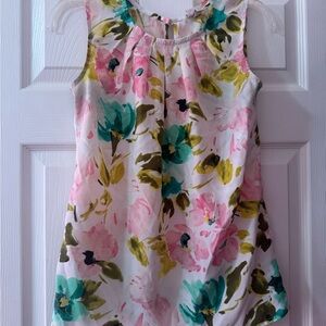 Merona Floral Sleeveless Top - Pink, Green, Yellow